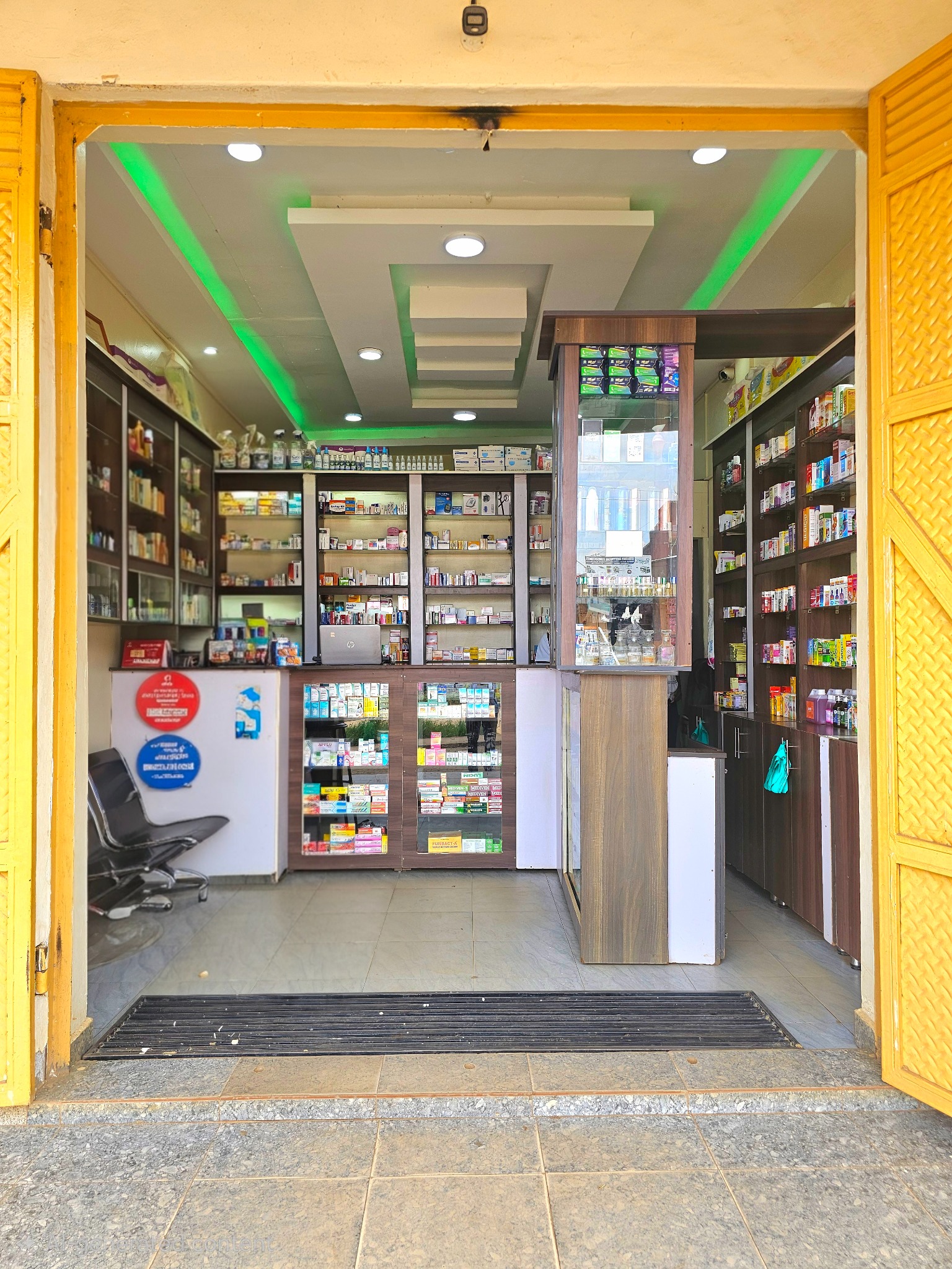 Kalidad Pharmacy Kahungabunyonyi Branch interior from the entrance