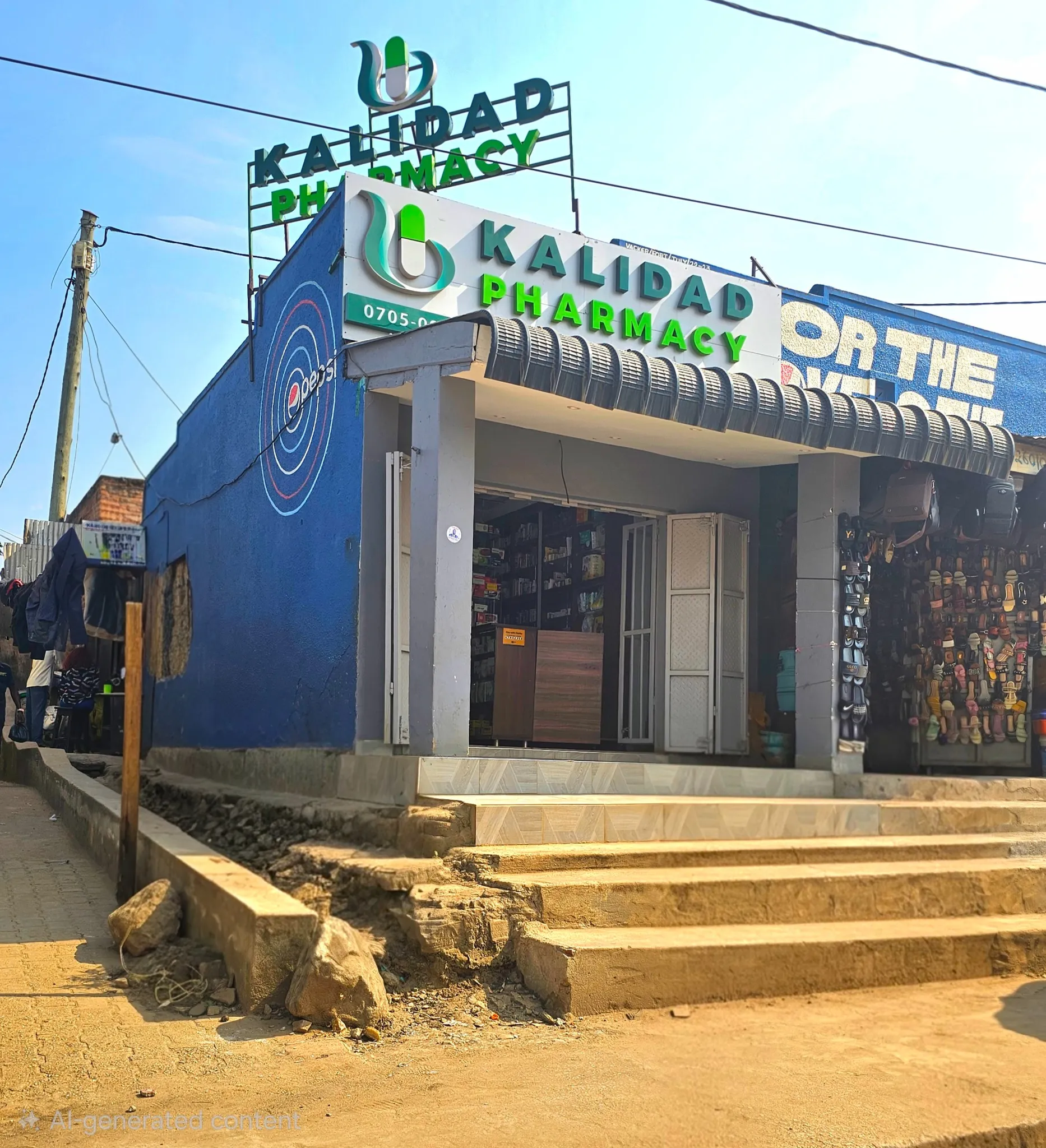 Kalidad Pharmacy Kisenyi Branch exterior angle view